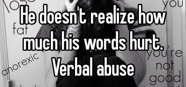 Mental Abuse is just as bad as Physical Abuse